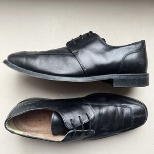 Florsheim Black Leather Split Toe Dress Lace Up Oxford Shoes Men’s 13 D 11175